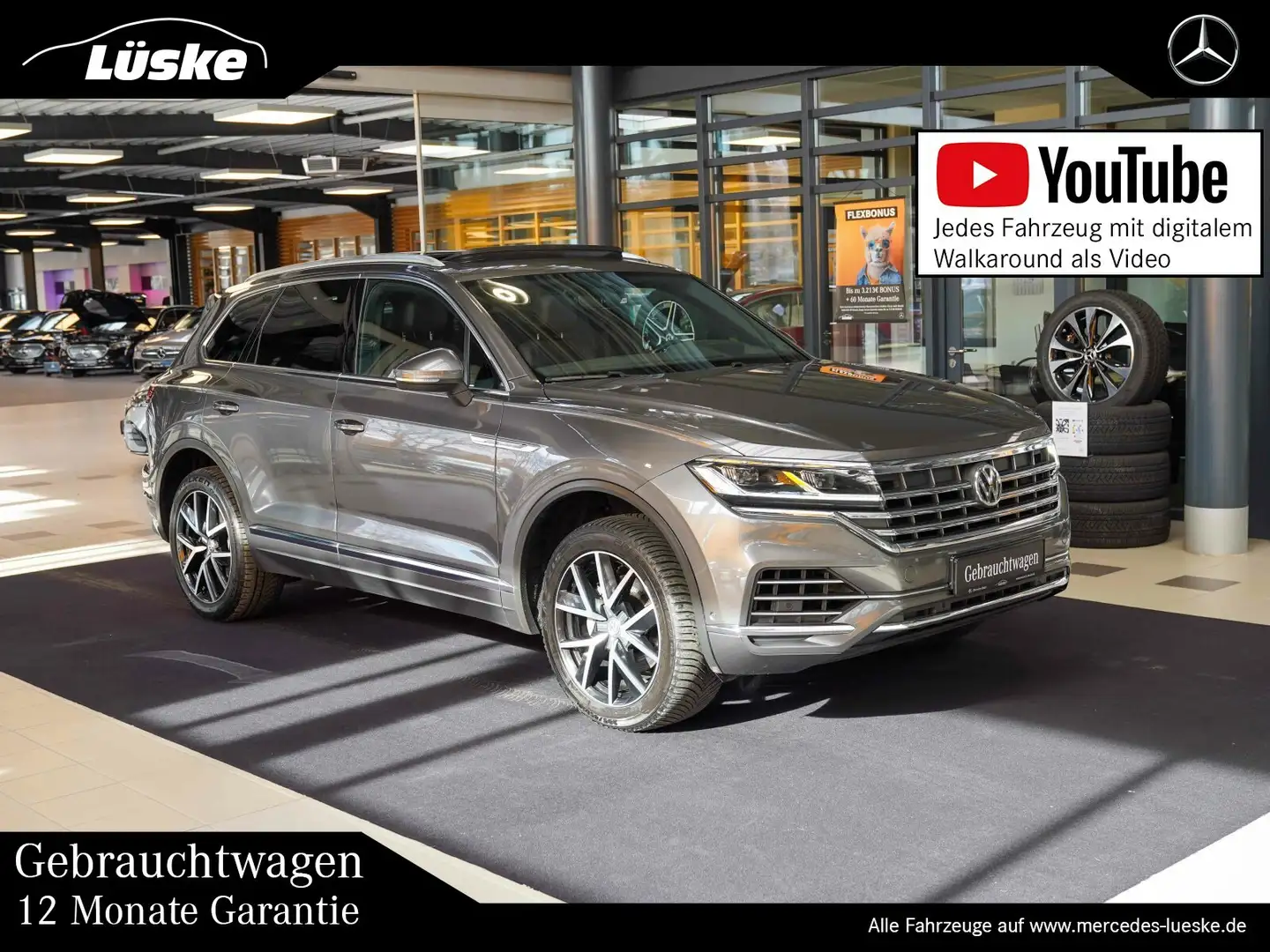 Volkswagen Touareg Touareg 3.0 V6 TDI Luftfederung Head-up Pano AHK Šedá - 1
